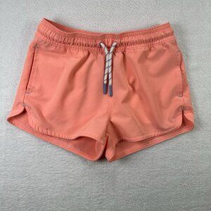 Vineyard Vines Girls Performance Shorts Coral Size Small 7-8 Active Stretch